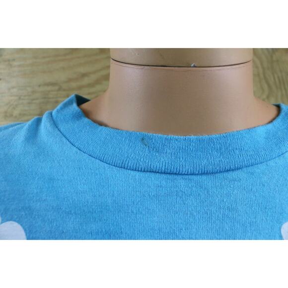 Ben and Jerrys T Shirt Small Cows Logo Liquid Blue Double Sided Vintage USA - Picture 11 of 13